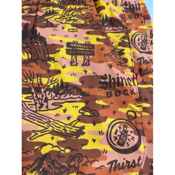 Magellan Outdoors Mens Fish‎ Gear Shorts S Shiner Bock Adventure Swim Trunks - Picture 4 of 9